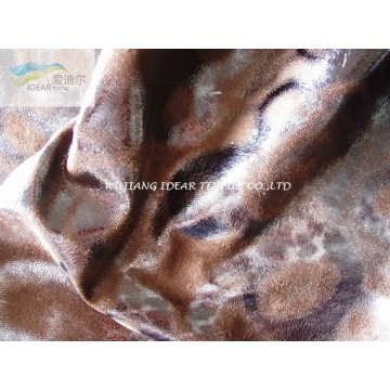 105D*200D Shiny Printed Warp Micro Suede Fabric For Home Textile